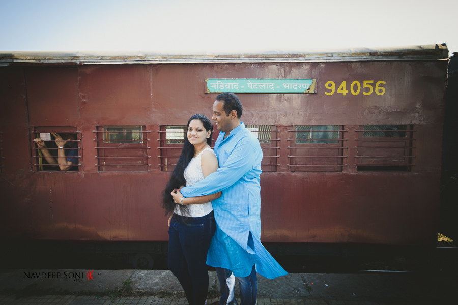 Couple Shoot At Railway Station