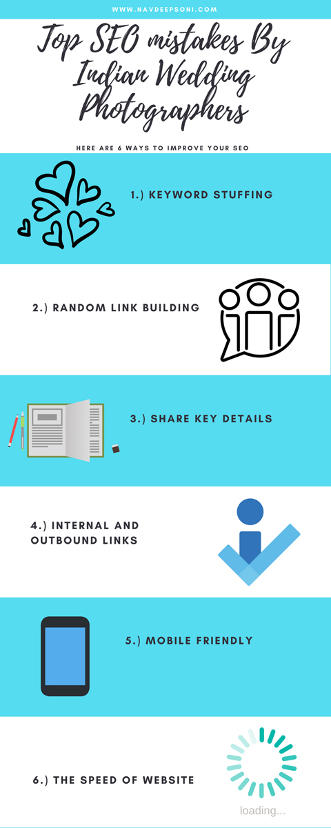 Top SEO Mistakes By Indian Wedding Photographers