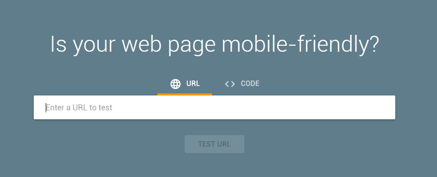 Check Mobile-friendly page for photographers
